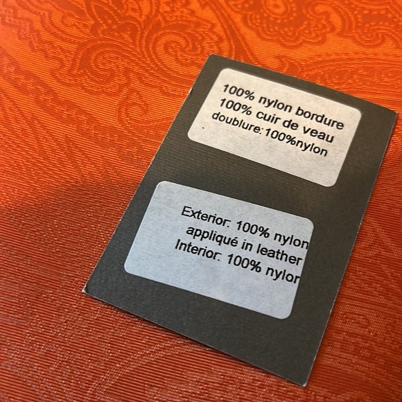 ETRO Orange Paisley and snakeskin Bag NEW w/box - Picture 7 of 8